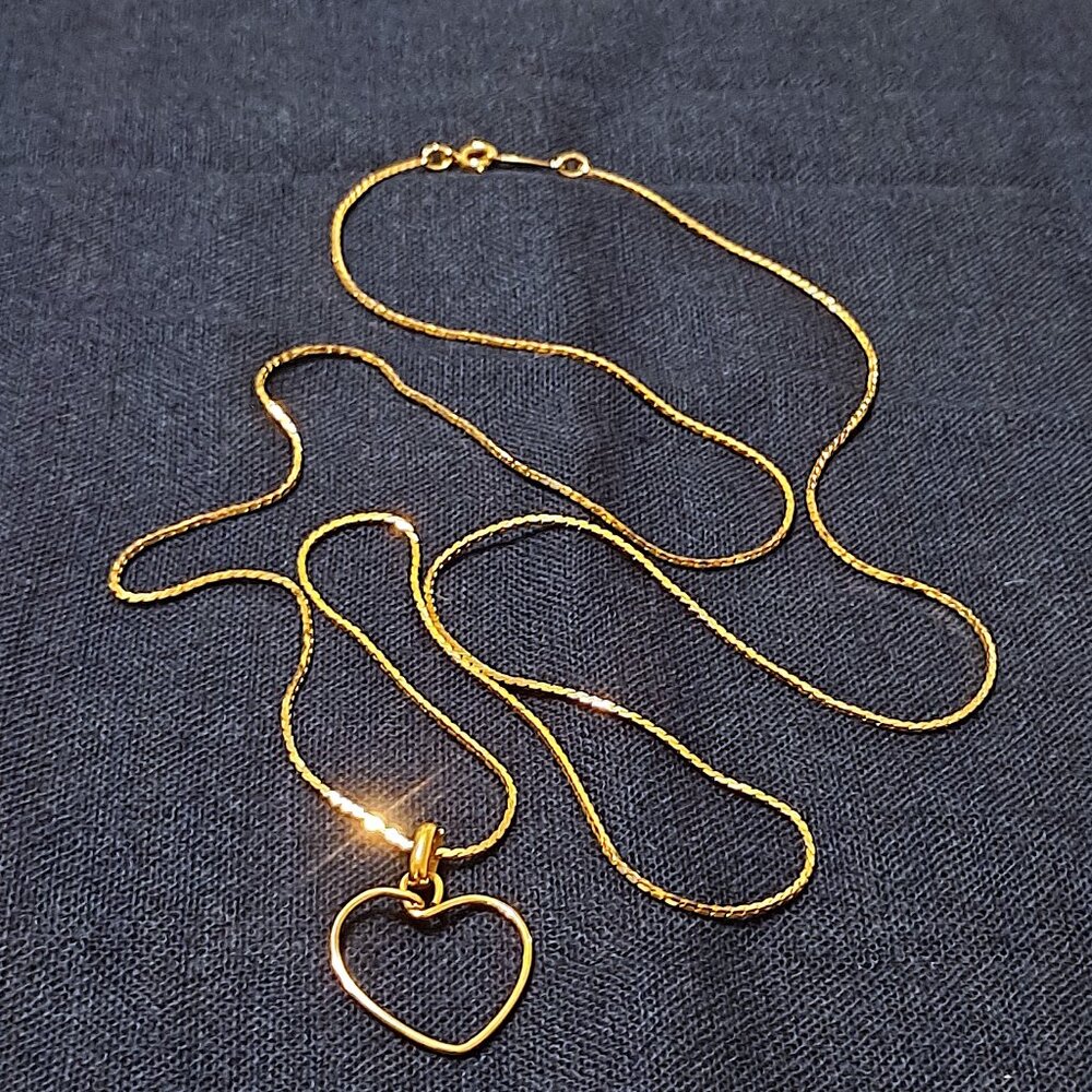 Napier 36” Gold-Tone Necklace with Removable Heart Pendant